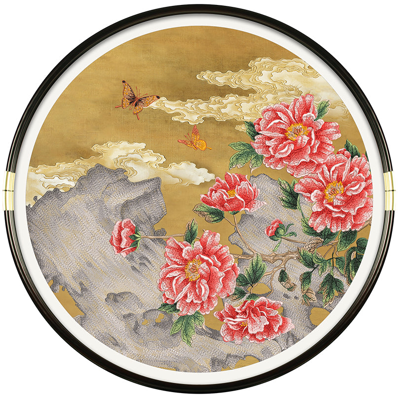 Floral Round Decorative Wall Art